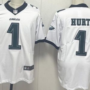 Philadelphia Eagles #1 Jalen Hurts Limited White Vapor Jersey