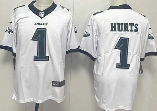 Philadelphia Eagles #1 Jalen Hurts Limited White Vapor Jersey