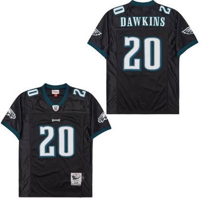 Philadelphia Eagles #20 Brian Dawkins Black Throwback Jersey