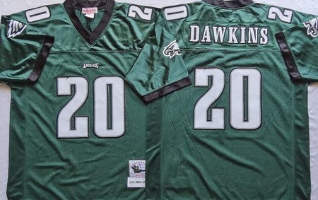 Philadelphia Eagles #20 Brian Dawkins Green Throwback Jersey