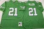Philadelphia Eagles #21 Eric Allen Kelly Green 1990 Throwback Jersey