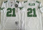 Philadelphia Eagles #21 Eric Allen White 1990 Throwback Jersey