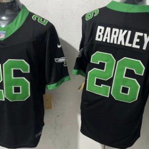 Philadelphia Eagles #26 Saquon Barkley Limited Black Alternate FUSE Vapor Jersey