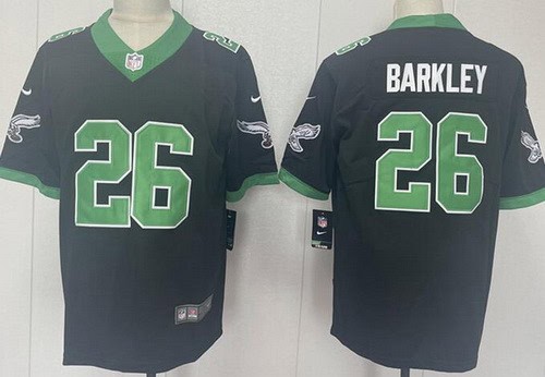 Philadelphia Eagles #26 Saquon Barkley Limited Black Alternate Vapor Jersey