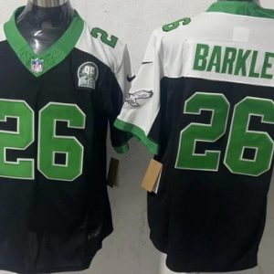 Philadelphia Eagles #26 Saquon Barkley Limited Black Thanksgiving FUSE Vapor Jersey