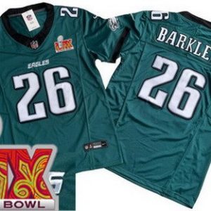 Philadelphia Eagles #26 Saquon Barkley Limited Midnight Green Super Bowl LIX FUSE Vapor Jersey