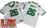 Philadelphia Eagles #26 Saquon Barkley Limited White Alternate Super Bowl LIX FUSE Vapor Jersey