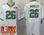 Philadelphia Eagles #26 Saquon Barkley Limited White Alternate Super Bowl LIX Vapor Jersey