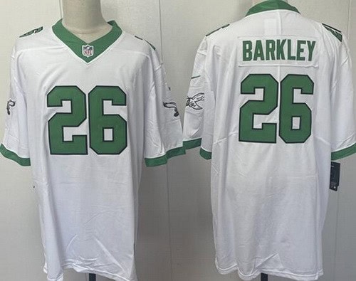 Philadelphia Eagles #26 Saquon Barkley Limited White Alternate Vapor Jersey
