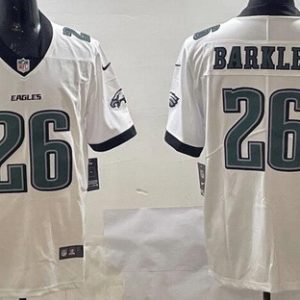 Philadelphia Eagles #26 Saquon Barkley Limited White Vapor Jersey