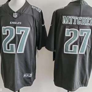 Philadelphia Eagles #27 Quinyon Mitchell Limited Black Fashion Vapor Jersey