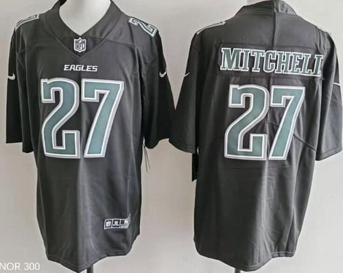 Philadelphia Eagles #27 Quinyon Mitchell Limited Black Fashion Vapor Jersey