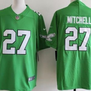 Philadelphia Eagles #27 Quinyon Mitchell Limited Kelly Green Vapor Jersey