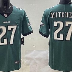 Philadelphia Eagles #27 Quinyon Mitchell Limited Midnight Green Vapor Jersey