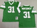 Philadelphia Eagles #31 Wilbert Montgomery Kelly Green 1980 Throwback Jersey