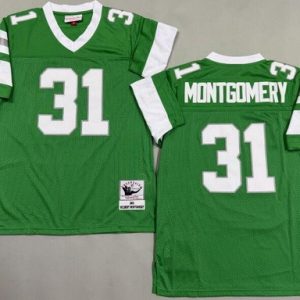 Philadelphia Eagles #31 Wilbert Montgomery Kelly Green 1980 Throwback Jersey
