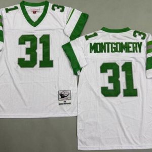 Philadelphia Eagles #31 Wilbert Montgomery White 1980 Throwback Jersey