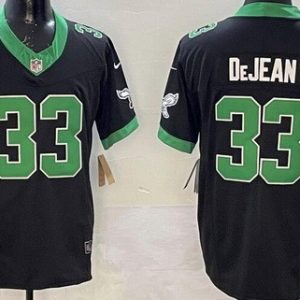 Philadelphia Eagles #33 Cooper DeJean Limited Black Alternate FUSE Vapor Jersey