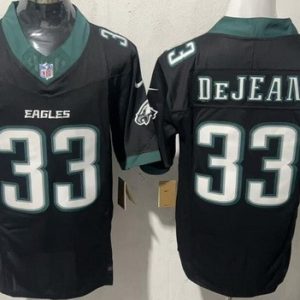 Philadelphia Eagles #33 Cooper DeJean Limited Black FUSE Vapor Jersey