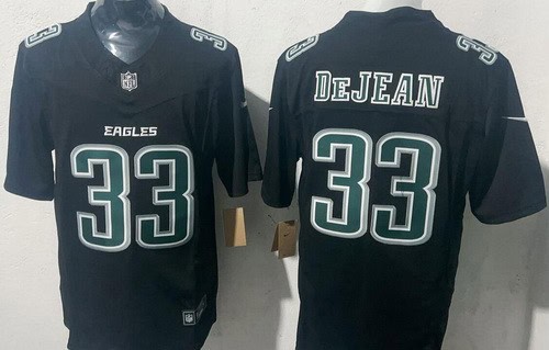 Philadelphia Eagles #33 Cooper DeJean Limited Black Fashion FUSE Vapor Jersey