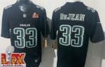 Philadelphia Eagles #33 Cooper DeJean Limited Black Fashion Super Bowl LIXV FUSE Vapor Jersey