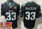 Philadelphia Eagles #33 Cooper DeJean Limited Black Super Bowl LIX FUSE Vapor Jersey