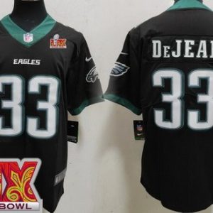 Philadelphia Eagles #33 Cooper DeJean Limited Black Super Bowl LIX Vapor Jersey
