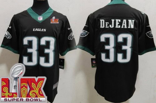 Philadelphia Eagles #33 Cooper DeJean Limited Black Super Bowl LIX Vapor Jersey