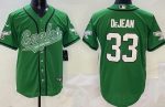 Philadelphia Eagles #33 Cooper DeJean Limited Kelly Green Baseball Jersey