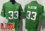 Philadelphia Eagles #33 Cooper DeJean Limited Kelly Green Super Bowl LIX FUSE Vapor Jersey
