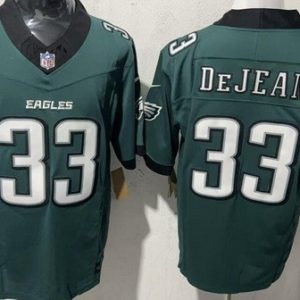 Philadelphia Eagles #33 Cooper DeJean Limited Midnight Green FUSE Vapor Jersey