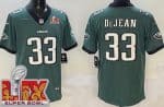 Philadelphia Eagles #33 Cooper DeJean Limited Midnight Green Super Bowl LIX Vapor Jersey