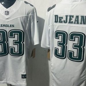 Philadelphia Eagles #33 Cooper DeJean Limited White Fashion FUSE Vapor Jersey
