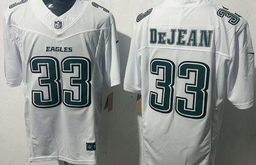 Philadelphia Eagles #33 Cooper DeJean Limited White Fashion FUSE Vapor Jersey