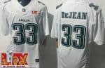 Philadelphia Eagles #33 Cooper DeJean Limited White Fashion Super Bowl LIX FUSE Vapor Jersey