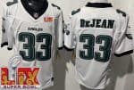 Philadelphia Eagles #33 Cooper DeJean Limited White Super Bowl LIX FUSE Vapor Jersey