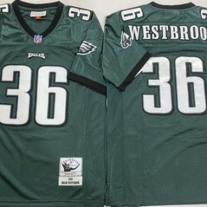 Philadelphia Eagles #36 Brian Westbrook Green 2003 Throwback Jersey