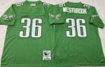 Philadelphia Eagles #36 Brian Westbrook Kelly Green 2003 Throwback Jersey