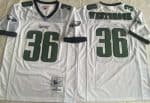 Philadelphia Eagles #36 Brian Westbrook White 2003 Throwback Jersey