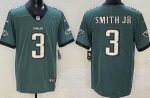 Philadelphia Eagles #3 Nolan Smith Limited Green Vapor Jersey