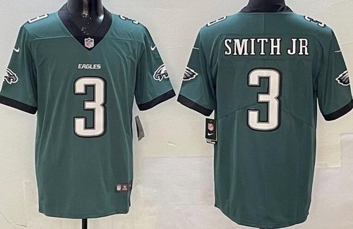Philadelphia Eagles #3 Nolan Smith Limited Green Vapor Jersey