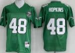 Philadelphia Eagles #48 Wes Hopkins Green Throwback Jersey