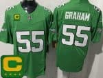 Philadelphia Eagles #55 Brandon Graham Limited Kelly Green C Patch FUSE Vapor Jersey