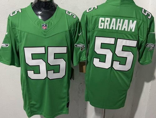 Philadelphia Eagles #55 Brandon Graham Limited Kelly Green FUSE Vapor Jersey