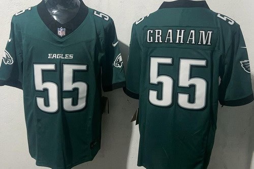 Philadelphia Eagles #55 Brandon Graham Limited Midnight Green FUSE Vapor Jersey