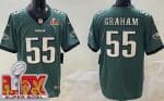 Philadelphia Eagles #55 Brandon Graham Limited Midnight Green Super Bowl LIX Vapor Jersey