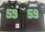 Philadelphia Eagles #59 Seth Joyner Black 1990 Throwback Jersey