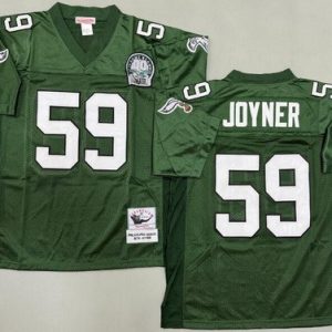 Philadelphia Eagles #59 Seth Joyner Green Throwback Jersey