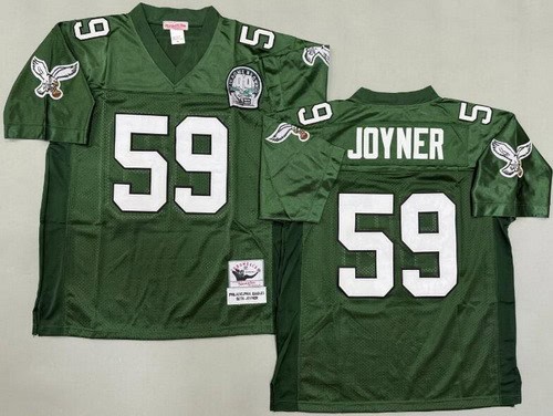Philadelphia Eagles #59 Seth Joyner Green Throwback Jersey