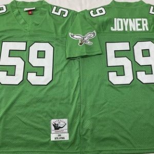 Philadelphia Eagles #59 Seth Joyner Kelly Green 1990 Throwback Jersey
